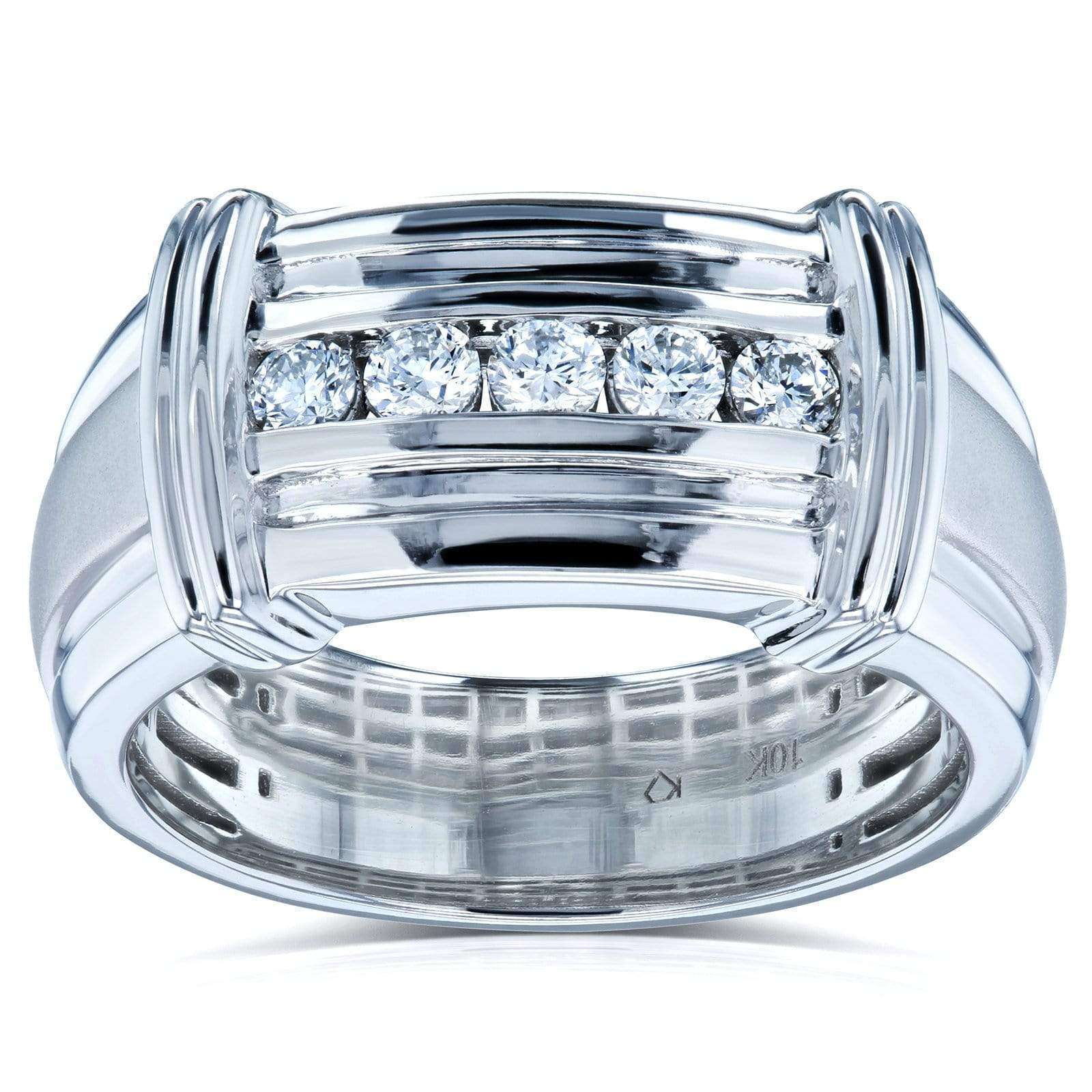 0.2 Carat Natural Diamond Wide Channel Cameron Ring