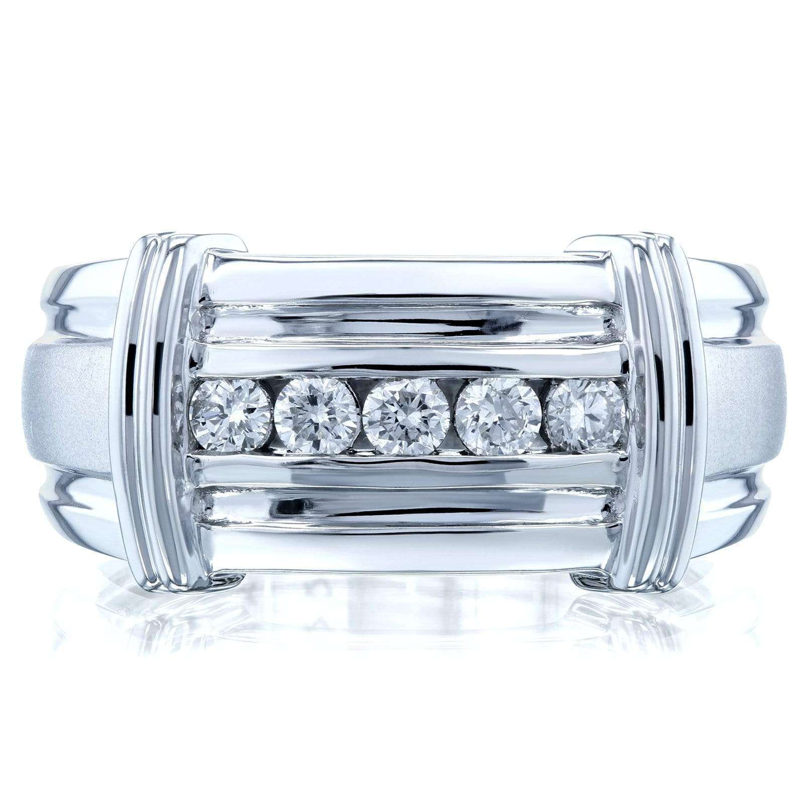 0.2 Carat Natural Diamond Wide Channel Cameron Ring