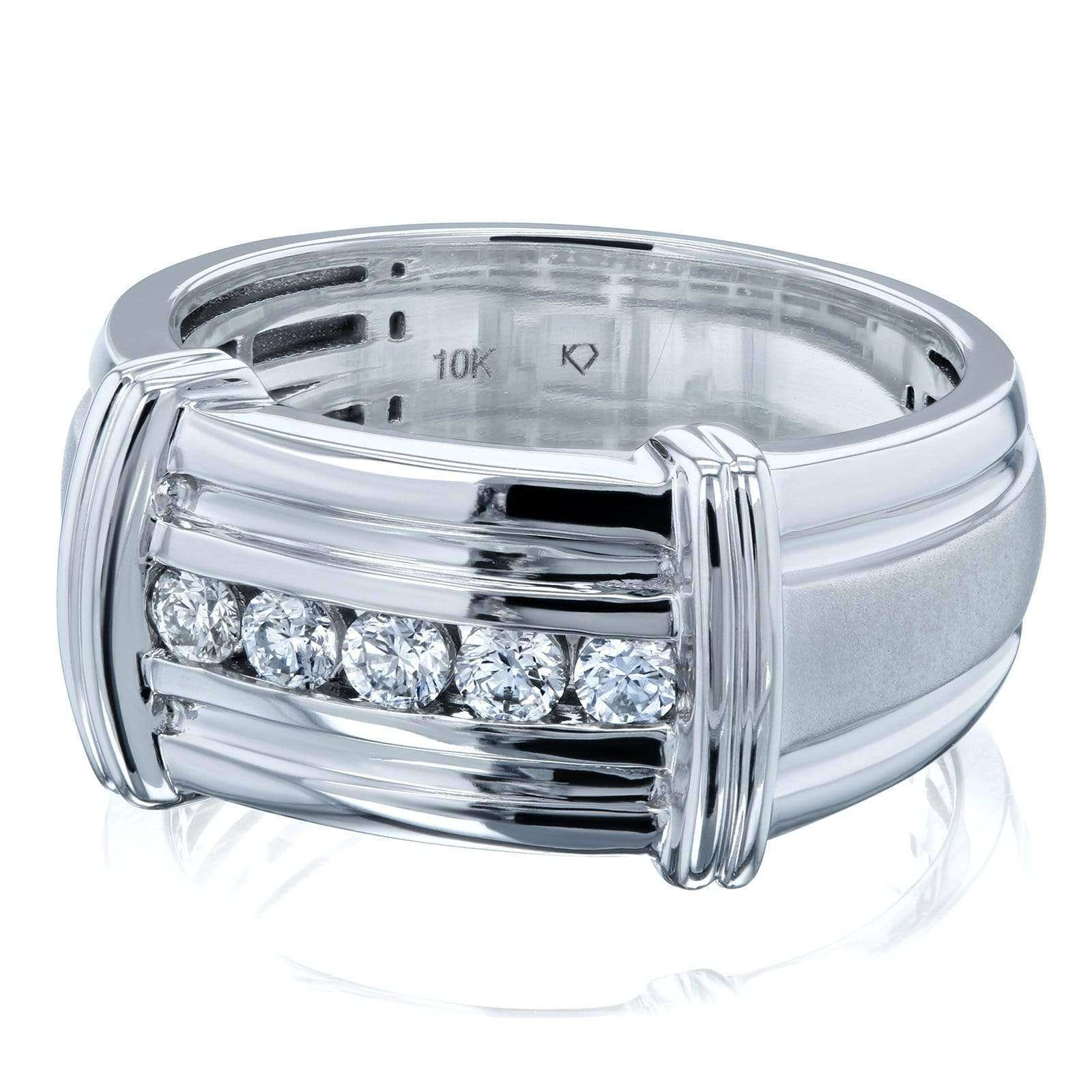 0.2 Carat Natural Diamond Wide Channel Cameron Ring