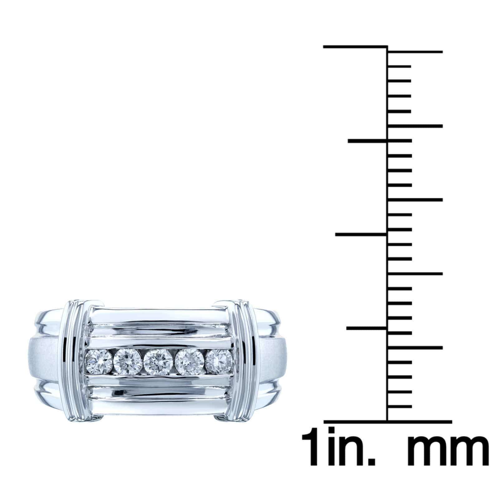 0.2 Carat Natural Diamond Wide Channel Cameron Ring