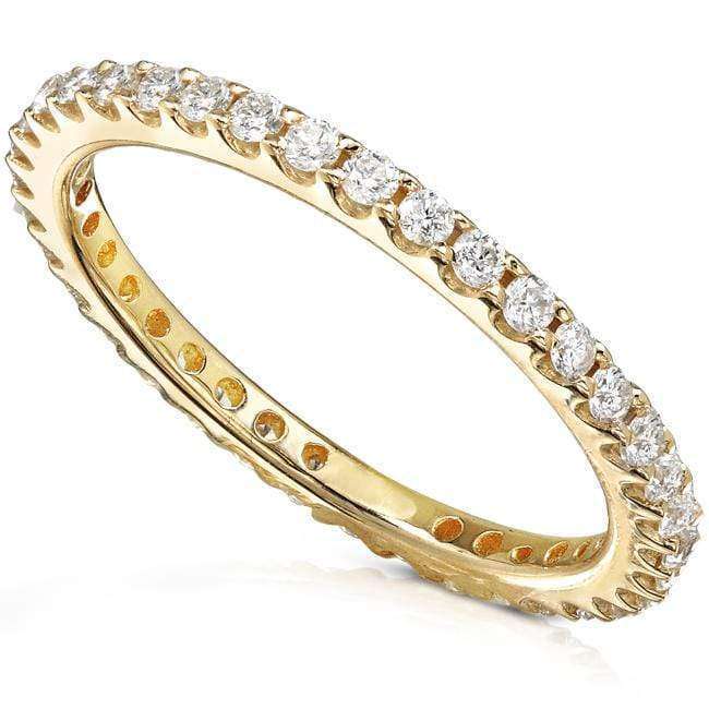 Kobelli Round Diamond Eternity Band 1/2 carat (ctw) in 14K Yellow Gold