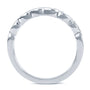 Kobelli Tri-Diamond Scalloped Pave Wavy Gold Wedding Band
