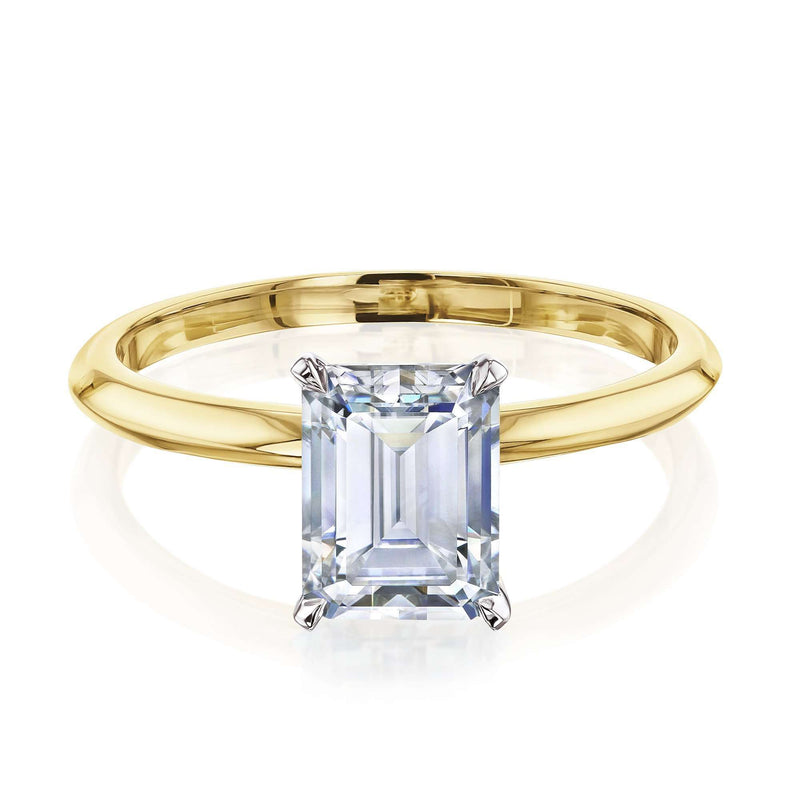Kobelli 1.75ct Emerald Moissanite Solitaire Engagement Ring