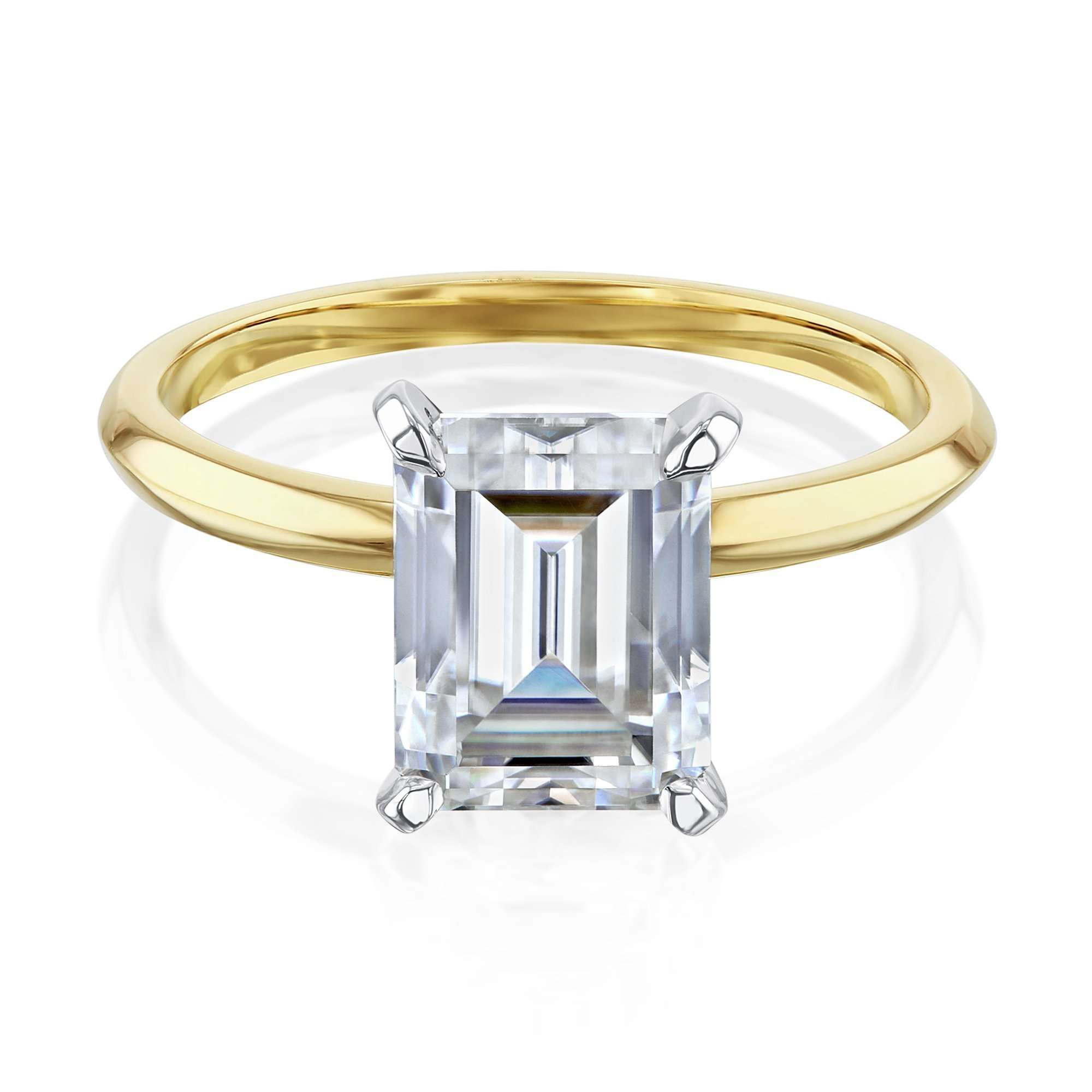 Kobelli 2.5ct Emerald Forever One Moissanite Solitaire Engagement Ring