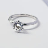 Classic 1ct Round Brilliant Solitaire 6-Prong Ring