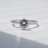 Classic 1ct Round Brilliant Solitaire 6-Prong Ring