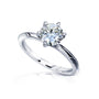 Kobelli 6-Prong Solitaire Classic Engagement Ring - 1 Carat Center in White Gold