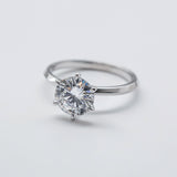 Classic Solitaire 2ct Round Brilliant 6-Prong Ring