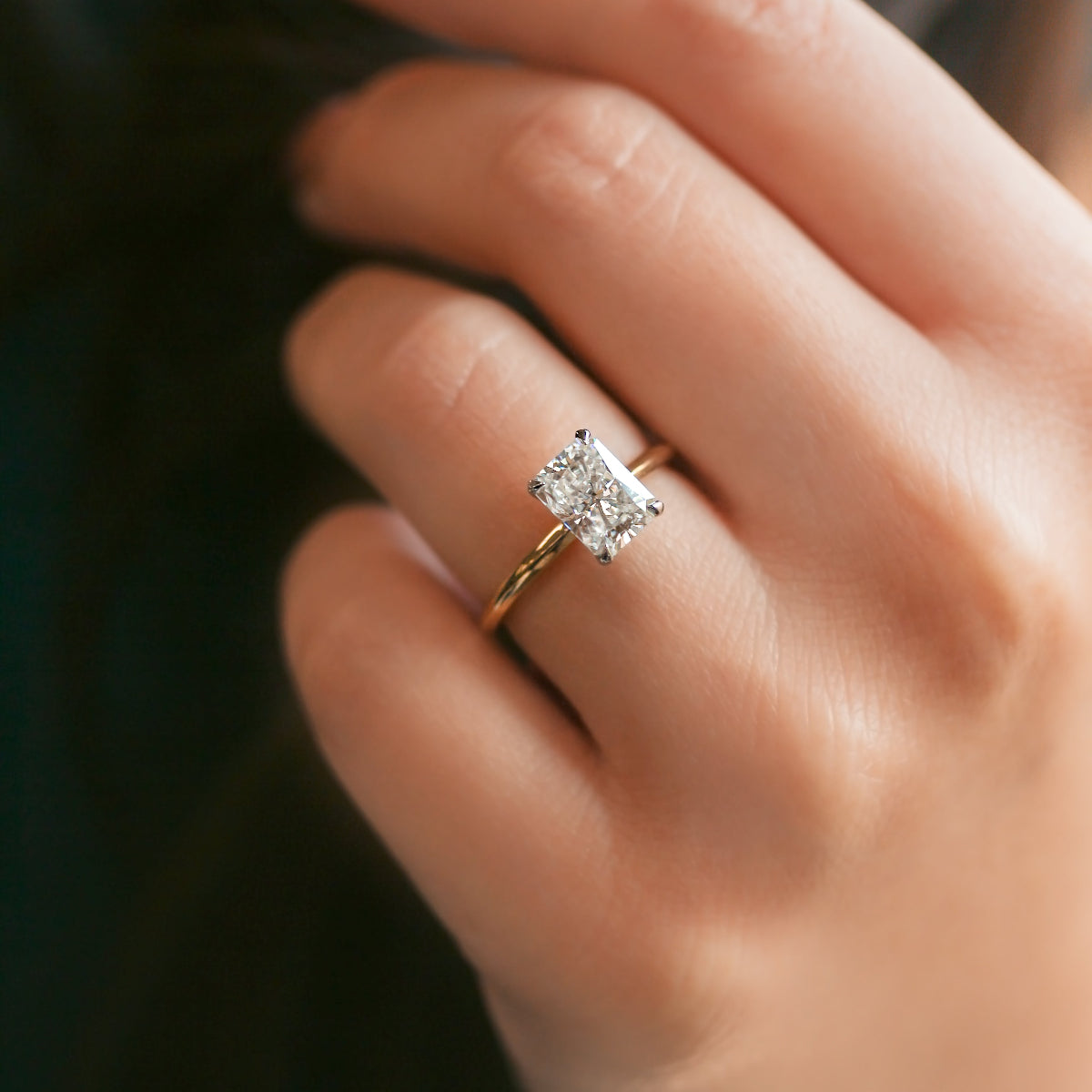 sample of ring on a hand