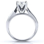 Kobelli Princess Moissanite and Diamond Vintage Bridal Set 1 4/5 CTW 14k White Gold