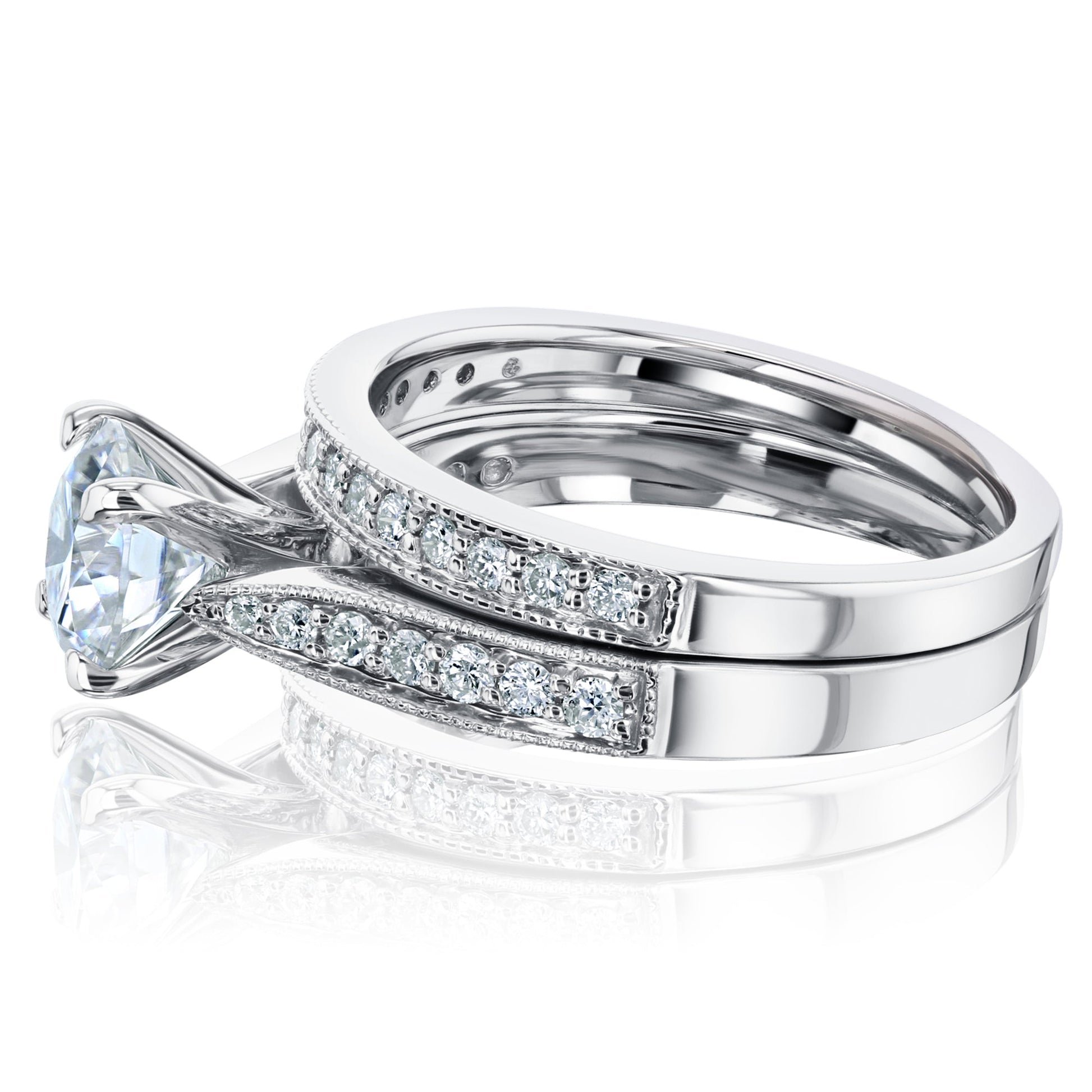 1.3 Carat Moissanite Round Sophie Bridal Set