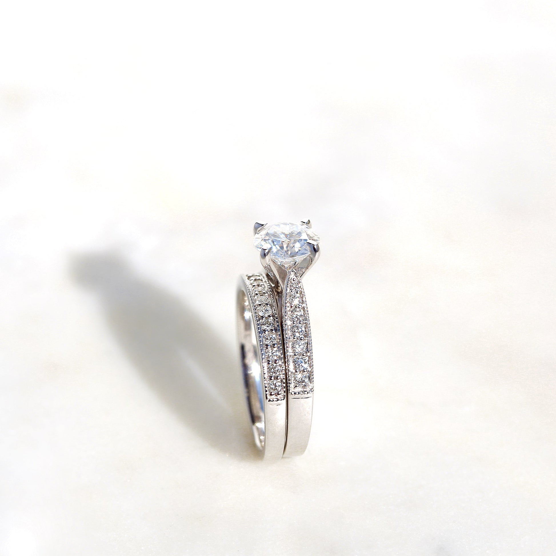 1.3 Carat Moissanite Round Sophie Bridal Set
