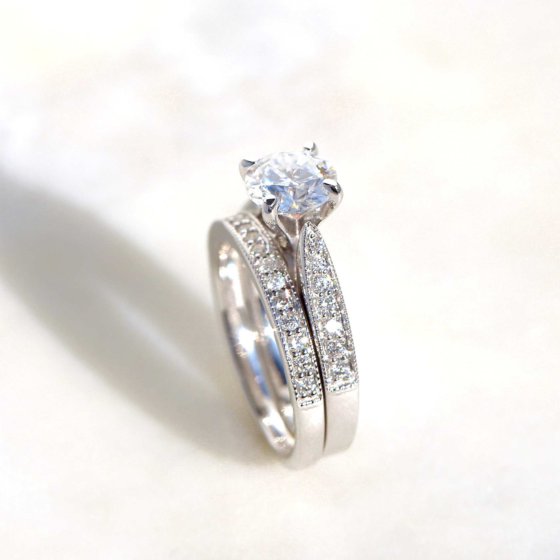 2.3 Carat Moissanite Round Sophie Bridal Set