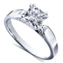 Kobelli Cushion-cut Moissanite Solitaire Engagement Ring 1 1/10 Carat 14k White Gold