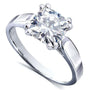 Kobelli Cushion-cut Moissanite Solitaire Engagement Ring 2 CTW 14k White Gold