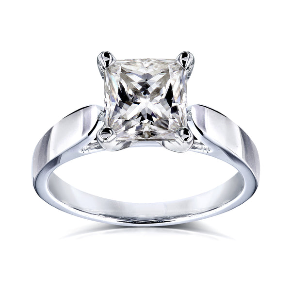 1.5ct Princess Moissanite Solitaire Ring