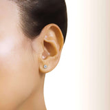 Petite Kobelli Moissanite Stud Earrings