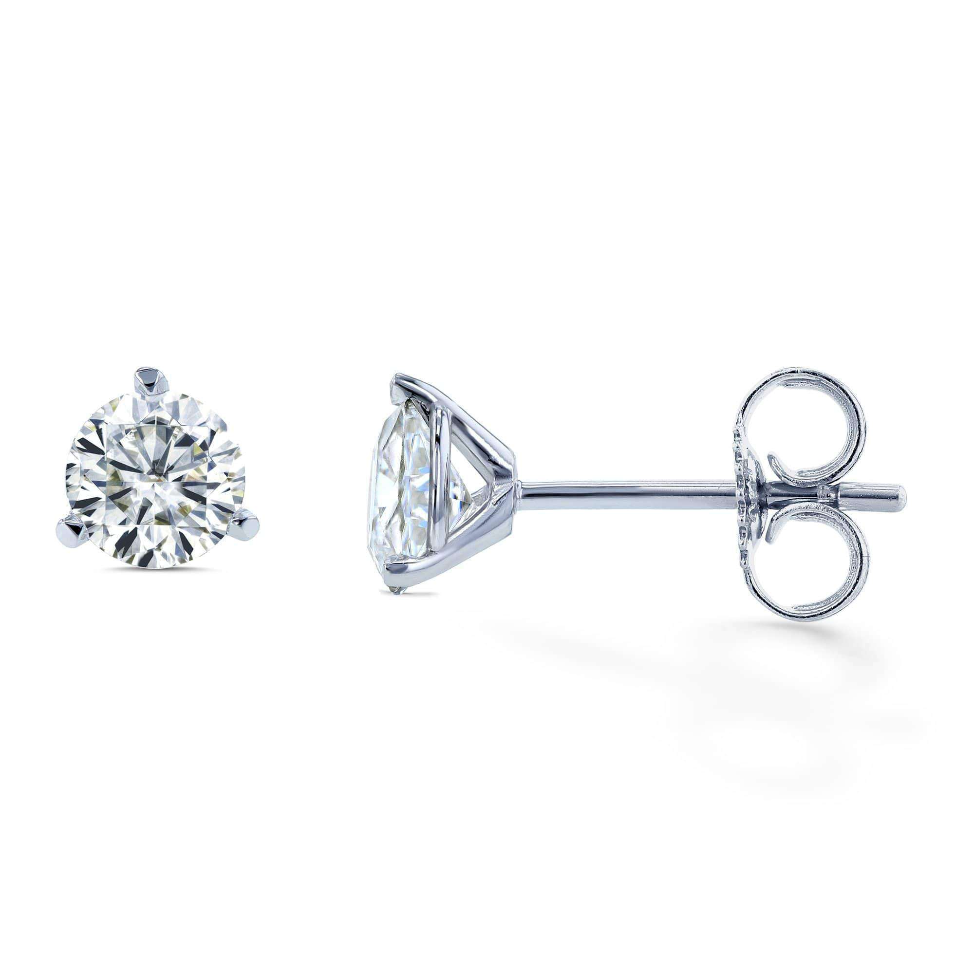 Moissanite 3-Prong Charlotte Travel Studs (DEF/VS)