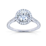 1-1/4ct.tw Original runder 6,5 Halo-Ring – Forever One