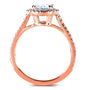 Kobelli Moissanite Halo Basket Cathedral Bridal Set