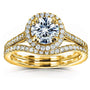 Kobelli Moissanite Halo Basket Cathedral Bridal Set MZ61761R-1ED2/4.5Y