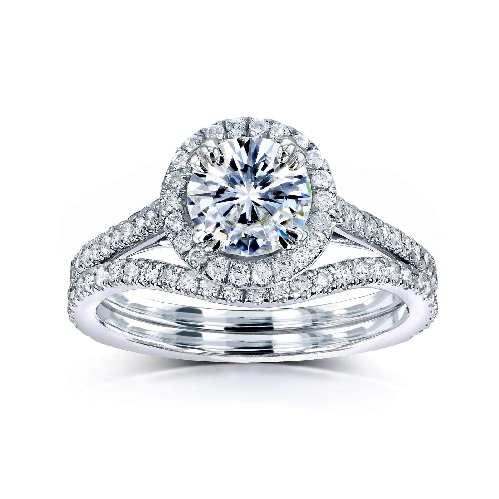 1.5 Carat Moissanite Round Original Bridal Set