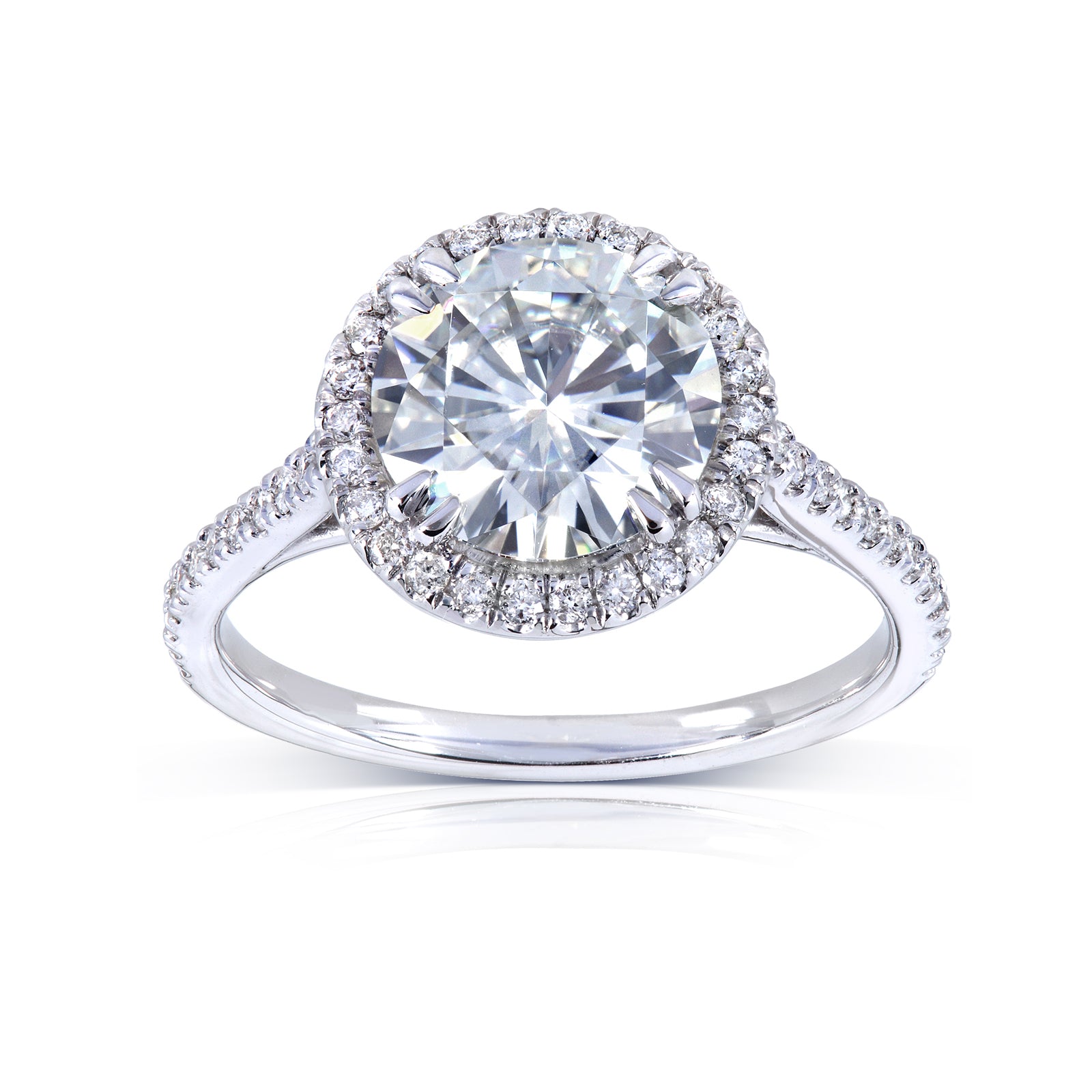 2.1 Carat Moissanite Round Original Ring
