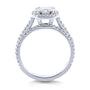 Kobelli Kobelli Moissanite and Lab Grown Diamond Classic Halo White Gold Bridal Set (HI/VS, DEF/VS)