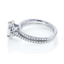 Kobelli Kobelli Moissanite and Lab Grown Diamond Classic Halo White Gold Bridal Set (HI/VS, DEF/VS)