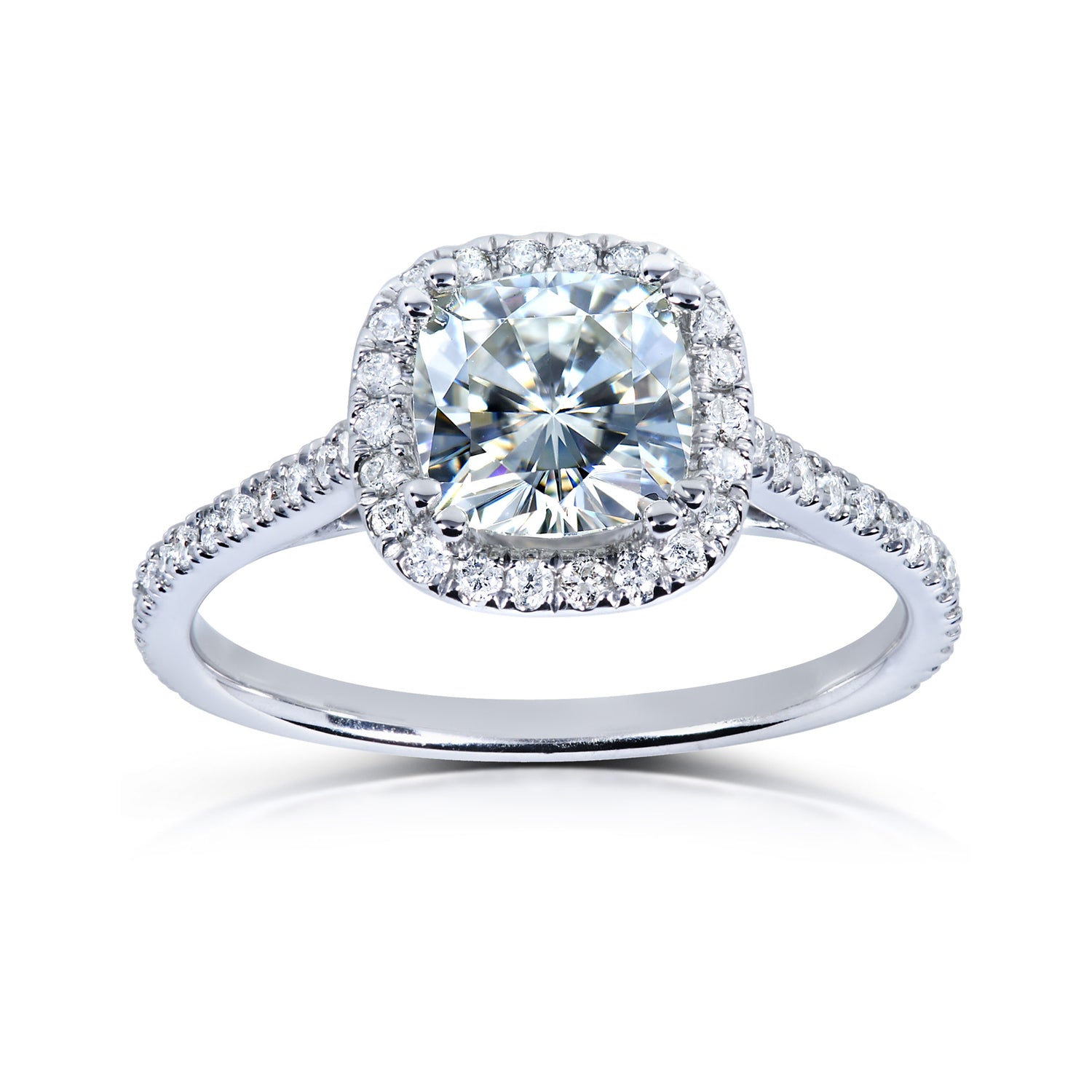1.3 Carat Moissanite Cushion Original Ring