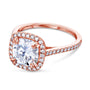 Kobelli 2ct Cushion Moissanite Halo Ring MZ61766-ELG/4R