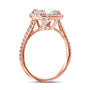 Kobelli 2ct Cushion Moissanite Halo Ring