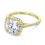Kobelli 2ct Cushion Moissanite Halo Ring MZ61766-ELG/4Y