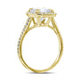 Kobelli 2ct Cushion Moissanite Halo Ring