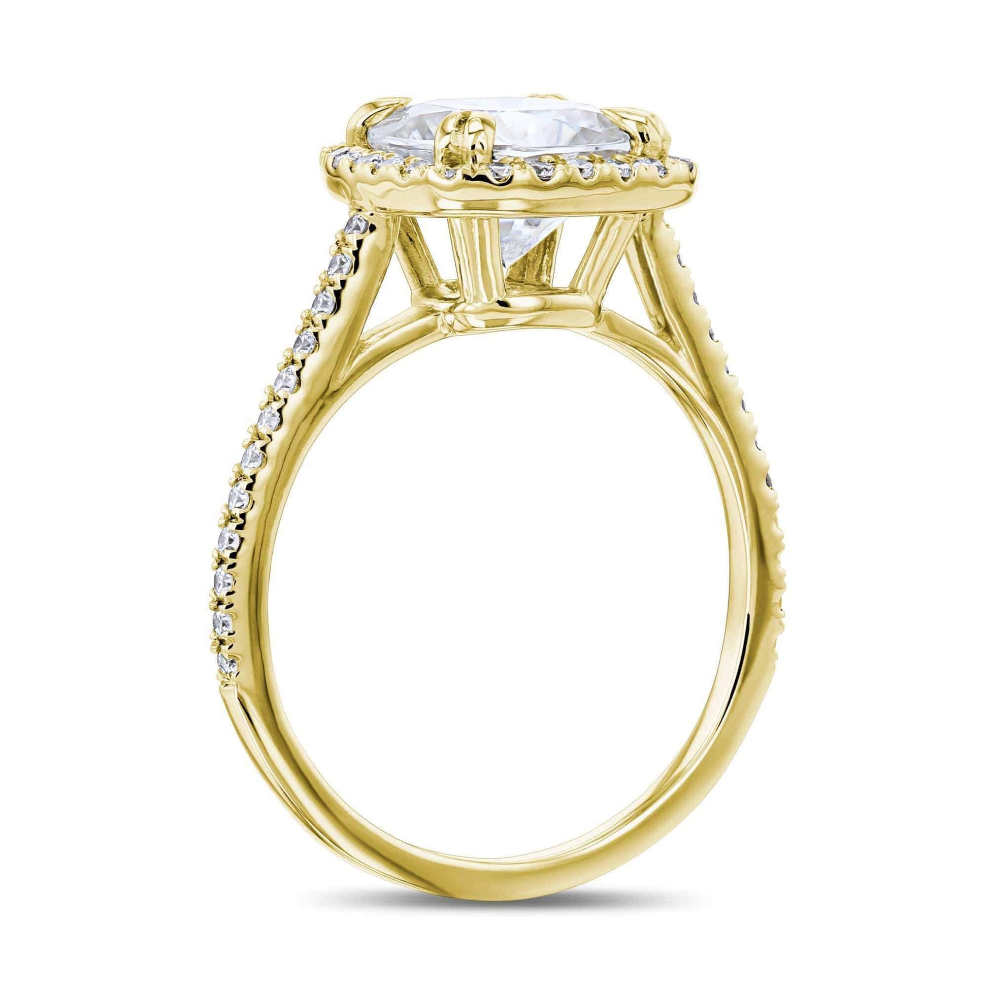 Kobelli 2ct Cushion Moissanite Halo Ring
