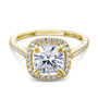 Kobelli 2ct Cushion Moissanite Halo Ring