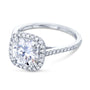 Kobelli 2ct Cushion Moissanite Halo Ring MZ61766-ELG/4W