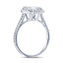 Kobelli 2ct Cushion Moissanite Halo Ring