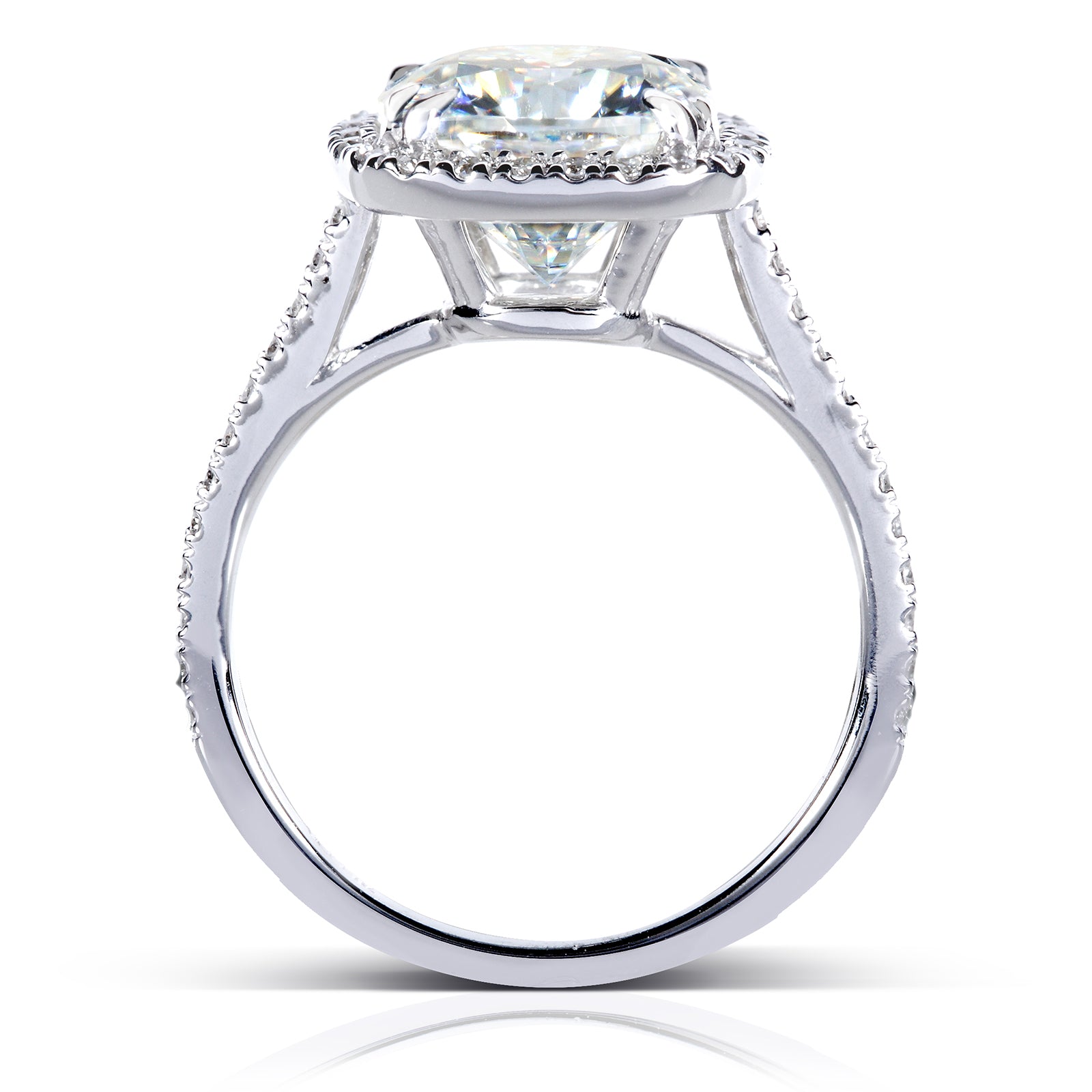 3.25 Carat Moissanite Cushion Original  Bridal Set