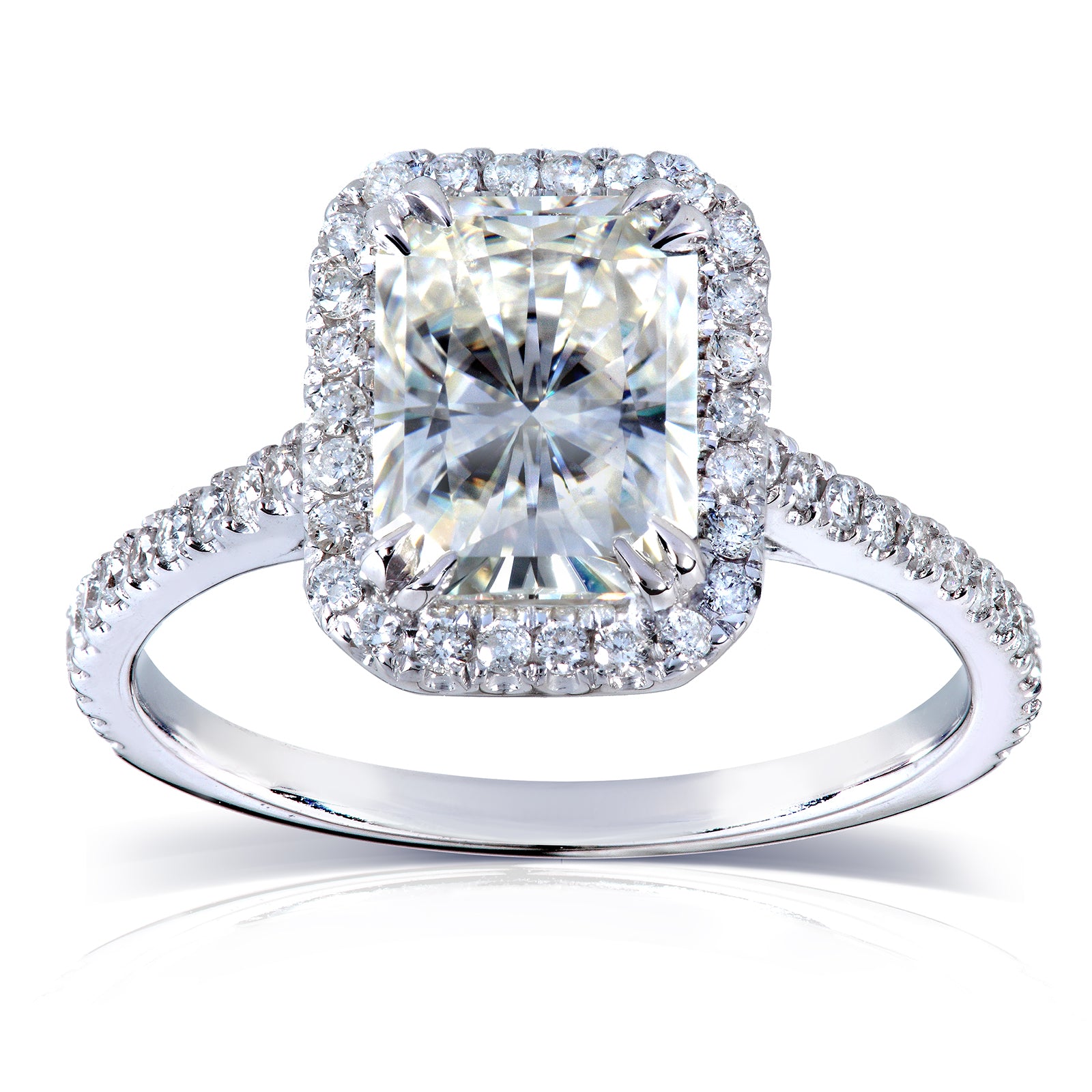 2 Carat Moissanite Radiant Original Ring