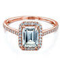 Kobelli 1.75ct Emerald Forever One Moissanite Halo Ring