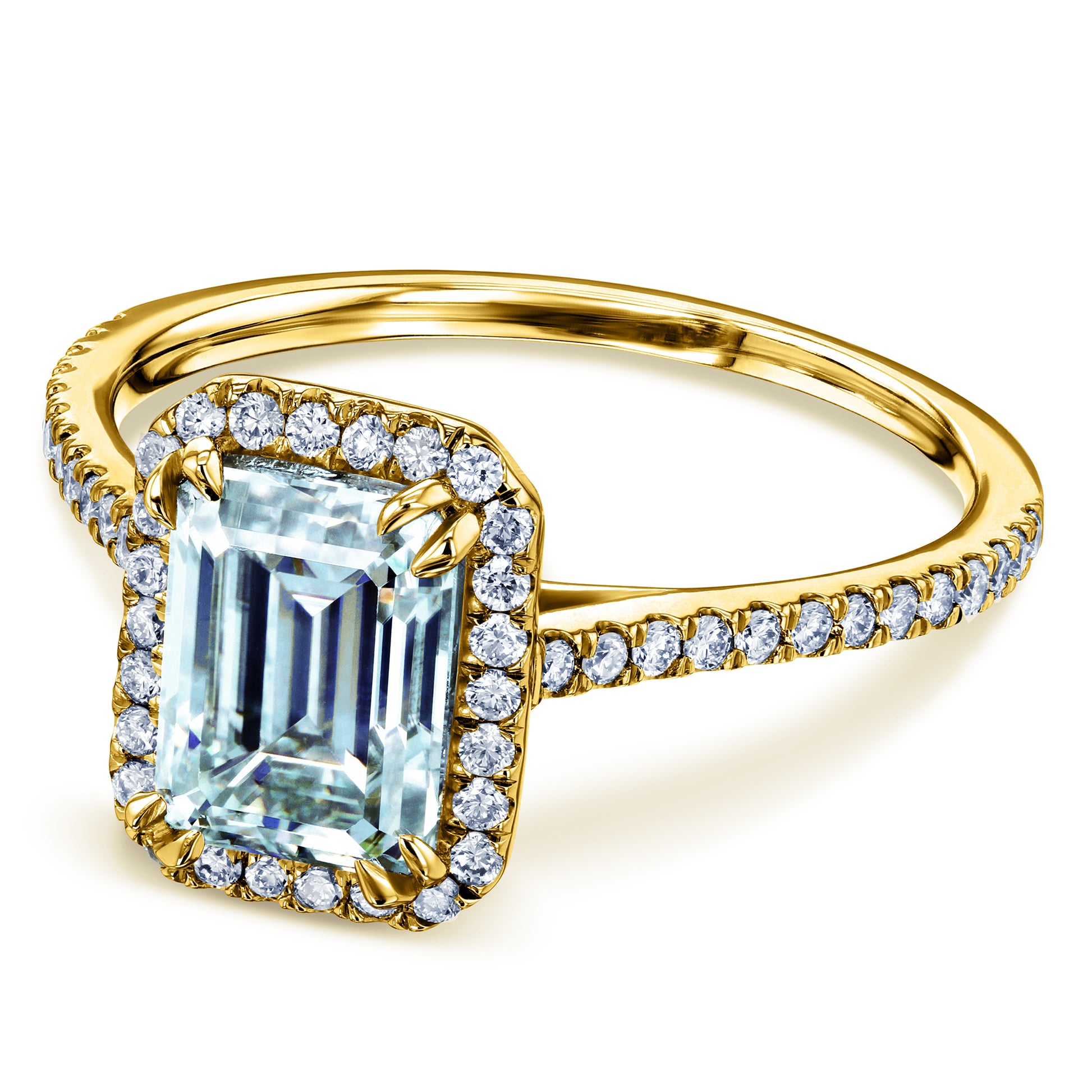 2 Carat Moissanite Emerald Original Ring