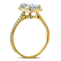 Kobelli 1.75ct Emerald Moissanite Halo Ring