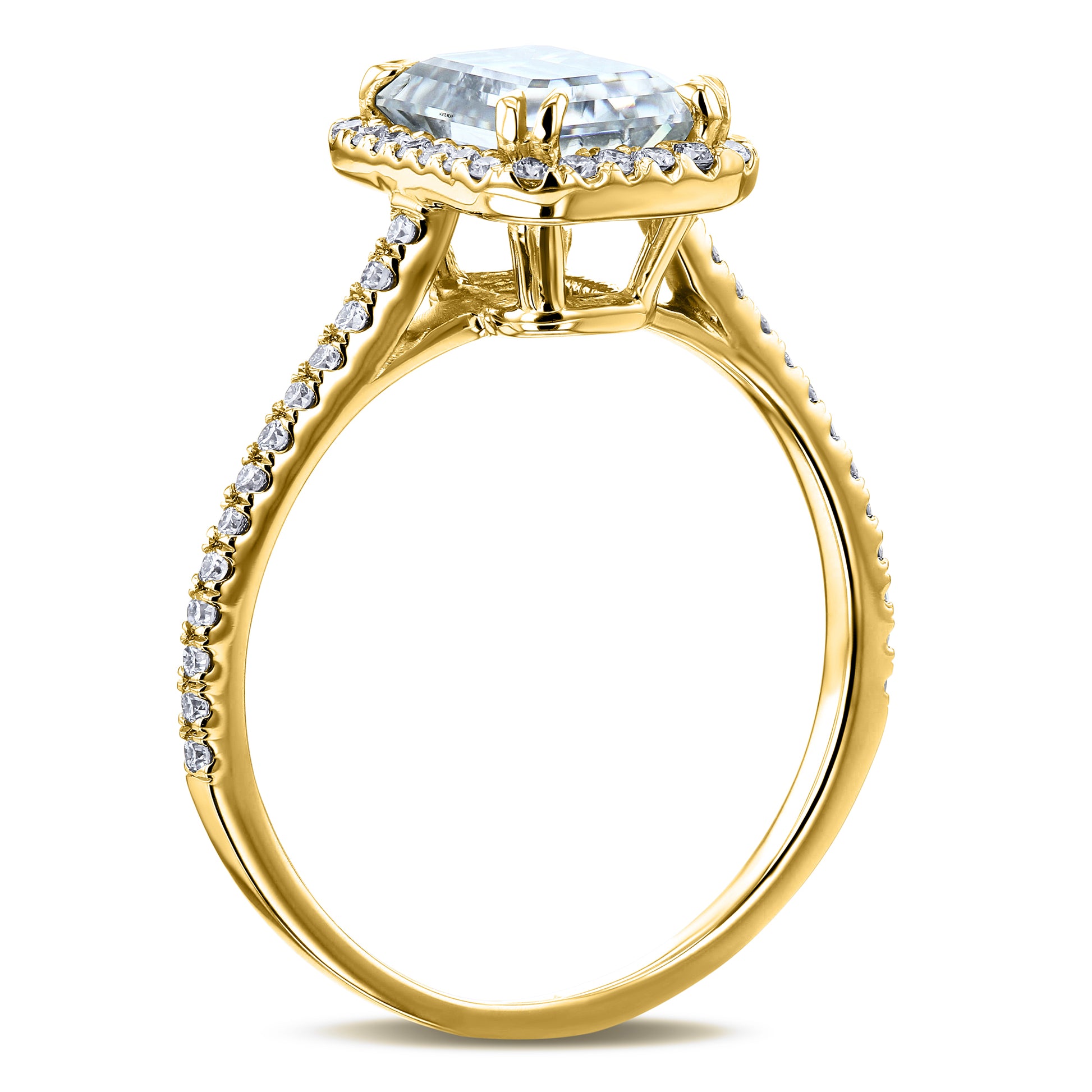 2 Carat Moissanite Emerald Original Ring