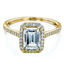 Kobelli 1.75ct Emerald Forever One Moissanite Halo Ring