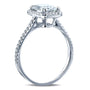 Kobelli 1.75ct Emerald Moissanite Ring (Natural Diamond Mounting)