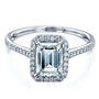 Kobelli 1.75ct Emerald Forever One Moissanite Halo Ring