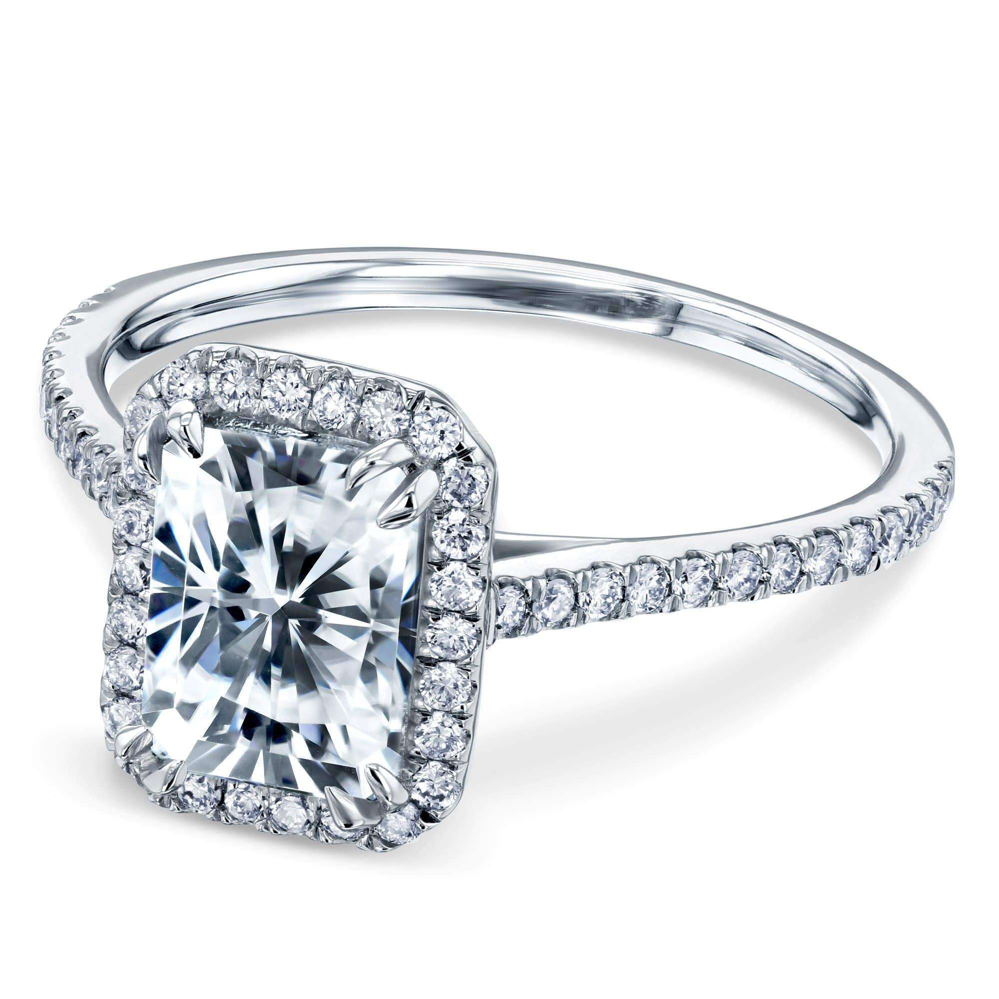 Kobelli 1.8ct Radiant Forever One Moissanite Ring MZFO61769RA-ELG/4W