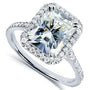 Kobelli Radiant-cut Moissanite Engagement Ring, 3 CTW 14k Gold