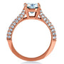Kobelli Cushion-cut Moissanite Engagement Ring with Diamond 1 5/8 CTW 14k Gold